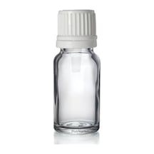 Şeffaf Cam Şişe 10 Ml Kilitli Kapak 25 Mm 247 Adet