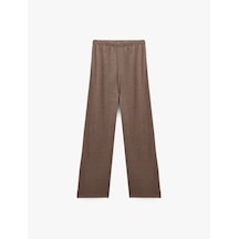 Koton Viskon Karışımlı Rahat Kalıp Beli Lastikli Pijama Altı Kahverengi 6wlk40108mk Kahve