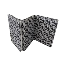 Tek Kişilik Katlanır Yer Yatağı Sünger Yatak Siyah Tüylü 80x180 Cm-6 Cm
