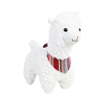 30 Cm Pelüş Beyaz Lama 9567 Çok Renkli
