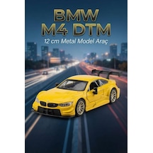 Hobbiez Lisanslı Bmw M4 Kapıları Açılabilir Model Diecast 1.36 Ölçek Metal Model Araç Sarı