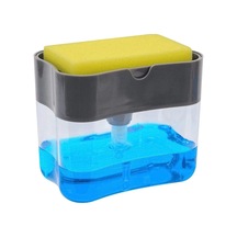 Lebıhmurah Bf71 Taşınabilir Sabun Pompası Dağıtıcı Ve Mutfak Bulaşık Sabunu Ve Sünger Sabunluk İçin Süngerlik Sıvı Kutusu-gri