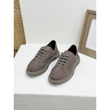 D24ka-3250 Lastik Bağcıklı Hakiki Deri Sneaker Spor Ayakkabı 001
