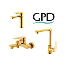 Gpd Altın Banyo Mutfak Lavabo Bataryası Provido Mbb155-a*mlb156-a Altın