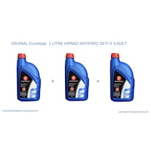 Orjinal Eurorepar 1 Litre Kırmızı Antifiriz Seti X 3 Adet