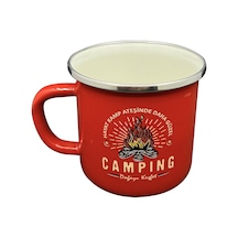 Orcamp Retro Emaye Kupa Bardak Adventure Kırmızı Out-1900