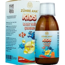 Zühre Ana Kids Balık Yağı Şurubu 200 ml