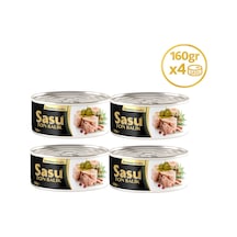 Sasu Zeytinyağlı Ton Balığı Bütün Dilim 4 x 160 G