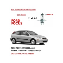 Ford Focus 1998-2002 Arası Ön Far Ampülü 1 Adet Sarı