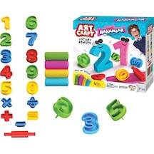 3d Rakamlar Oyun Hamur Seti 200 Gr. - Oyun Hamuru Seti - Hamur Setleri - Hamur Kalıpları Renkli