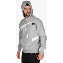 Nike Sportswear Swoosh Erkek Sweatshirt Kapşonul Gri