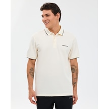 Skechers M Piping Detail Polo Polo Erkek Beyaz Polo Yaka Tshirt S2610078-3855
