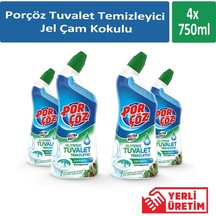 Porçöz Tuvalet Temizleyici Jel Çam Kokulu 4 x 750 ML