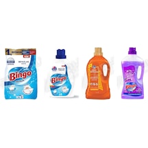 Bingo Beyazlar İçin Toz 8 Kg + Beyazlar İçin Sıvı Det. 1755 Ml +giysi Şampuanı 3lt + Yüzey Tem. Fresh 2.5 Lt 4'lü Set Diğer