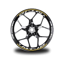 Koyu Sarı Yamaha Mt 10 Takım Jant Sticker Etiket