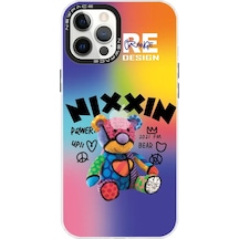 Newface Apple İphone 12 Pro Max Kılıf Estoril Desenli Kapak - Estoril - 11 Mavi