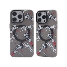 Apple İphone 12 Pro Max Kılıf Apollo Magneticsafe Desenli Kapak - Apollo Siyah