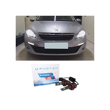 Peugeot 308 Led Xenon Kısa Far Ampulü H7 Ultimate 9500 Lumens Yeni Seri Beyaz