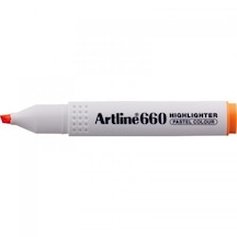 Artline Fosforlu Kalem Kesik Uç 1,0-4,0 MM (12 adet)Pastel Orange