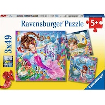 Ravensburger 3x49 Parça Puzzle Walt Disney Mermaid 080632