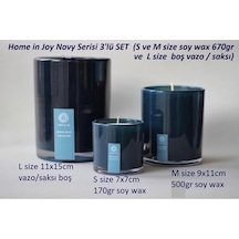 Home In Joy %100 Soya Mumu 170+500Gr Ve Büyük Vazo Handmade Set