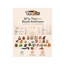30 Lu Hareketli Hayvan Figürü Seti Eğitici Ve Eğlenceli Tinyzoo Oyuncak