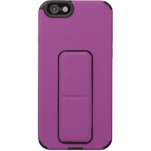 Apple iPhone Uyumlu 6 Kılıf Mega Standlı Silikon - Mor Bzsxx00 1