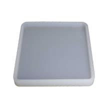 Epoksi Silikon Kalıp Kare Tabak Altlığı Kalıbı 9.8 Cm
