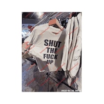 Tarzsokak Slogan Unisex Yazılı Oversize Tshirt Twgwbr28 Beyaz
