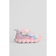 Vicco Sonya Işıklı Kız Bebek Pudra Spor Ayakkabı Pudra