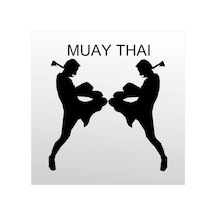 Folyo Sticker Muay Thai 70cm Uzunluk Siyah