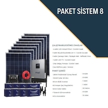 Güneş Enerjisi Bağ Evi Solar Paketi 5kva İnverter 280w Güneş Pane