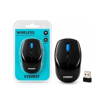 Wıreless - Kablosuz Siyah - Lacivert Usb Optical Mouse Vakum Ambalaj 1600dpı Pilli 1aa Smw-87 546 Standart