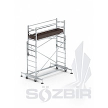 Sözbir 2+2 Toplamda 4 Mt Alüminyum İskele Tekerlekli Mobil Platform İskele