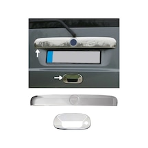 Fiat Doblo 2000-2010 2'li Arka Krom Set Bagaj Çıtası + Bagaj Açma Krom A+