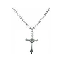 Antik İşlemeli Haç Figürlü Unisex Kolye 60 Cm Zincirli, Vintage & Gotik Metal Takı Çok renkli
