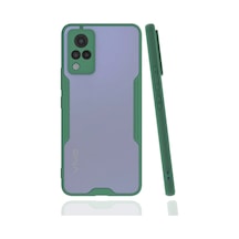 Uryport Vivo V21 Kılıf Platin Silikon - Yeşil
