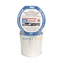 Ziftli Bitüself Oto Ses ve Su Yalıtımı Bandı 15cmx10m Alüminyum Kaplı Çatı İzolasyon Alubütil Bitüm