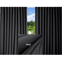 En 140 Cm Boy 250 Cm Pilesiz Blackout Karartma Fon Perde.antrasit Antrasit