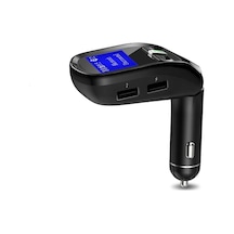 Araç Fm Verici Bluetooth Kiti Araç Şarj Cihazı Usb Bağlantı Noktası Ses Radyo Lcd Ekran Mp3 Çalar Telefon Handsfree Araç Kiti