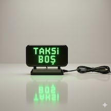 Renkli Dolu / Boş / Acil Durum Göstergeli Akıllı Taksi Tepe Lambası İsbak Onaylı