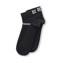 Ucla Brennus 3'lü Siyah Uzun Jakarlı Standard Fit Unisex Çorap Siyah