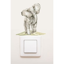 MSticker Sevimli Priz Sticker - Safari Fil