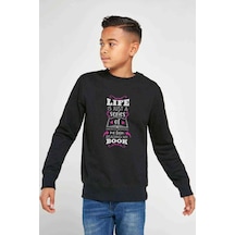 Tshirthane A Series Of Unfortunate Events Book Baskılı Unisex Çocuk Sweat (534652658)