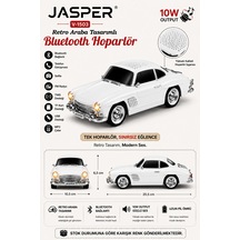 Jasper Jpr-1503 Beyaz 10w Bluetooth Hoparlörlü Retro Araba Tasarım Fm Radyo, Usb, Tf Kart, Aux Ve Mp3 Çal 13004771