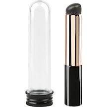 Mufunye Taşınabilir Makyaj Fırçası, Siyah + Pp Şeffaf Gövde