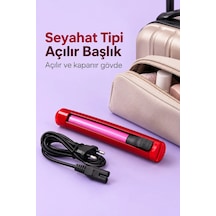 Bukle Ve Düzleştirme Özellikli Seyahat Tipi Kablolu Saç Maşası Çok Renkli