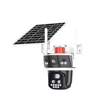 Çift Kameralı 10x Zoom 4g Güneş Enerjili Solar Ptz Güvenlik Kamerası Teico-4210