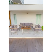 Neokas Bahçe Takımı, Balkon Mobilyası, 1+1+3+masa, Kafe Koltuğu, Bekleme Alanı Koltuğu