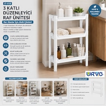3 Katlı Sepet Organizer Raf Ünitesi 465x145x500 Mm Belirtilmemis